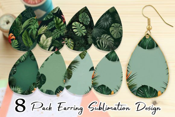 Download Earring Tropical Plants - Tropical plants Collection
