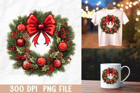 Download Red Holly Wreath Design - Wreath design Collection