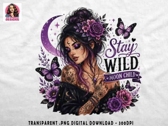 Download Stay Wild Moon Child | Witchy PNG - Premium Resources